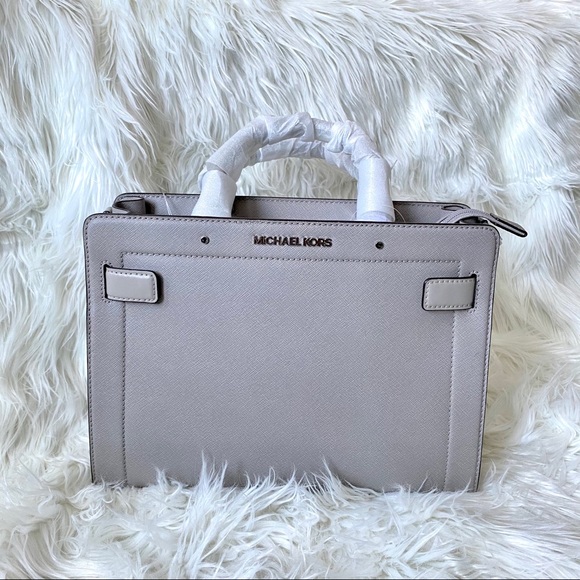 ‼️SOLD‼️ Michael Kors Rayne Satchel in Pearl Grey - Picture 1 of 12